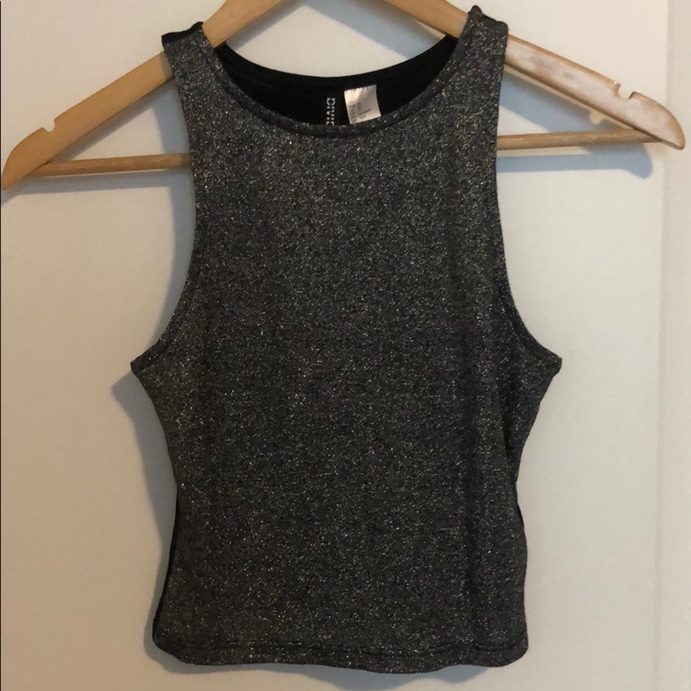 H&M Sparkly Cropped Tank